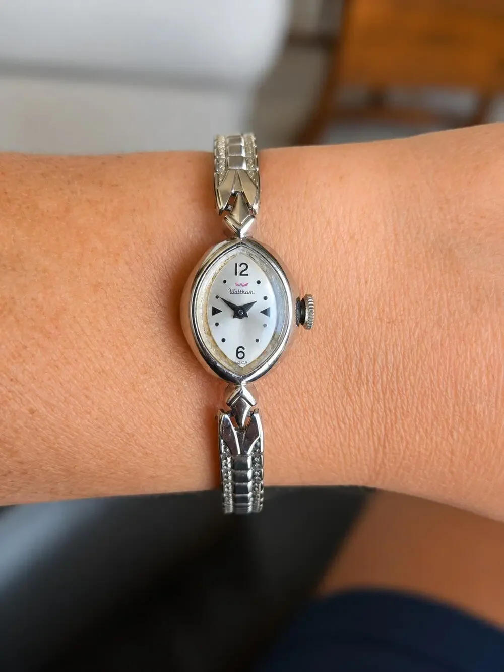 Vintage Waltham Swiss Mechanical Ladies Cocktail Watch - 10k Cases, Textured...